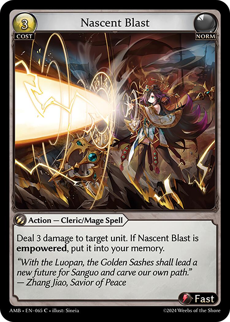 Nascent Blast (065) [Mortal Ambition] | Webway Games