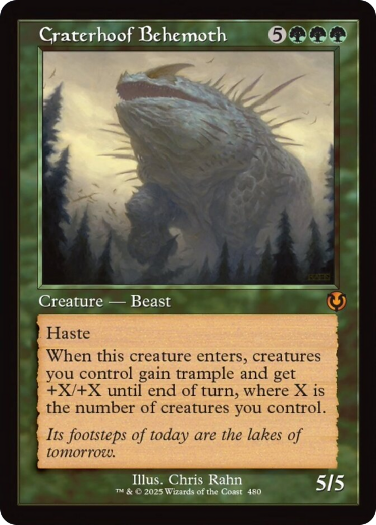 Craterhoof Behemoth (Retro Frame) [Innistrad Remastered] | Webway Games