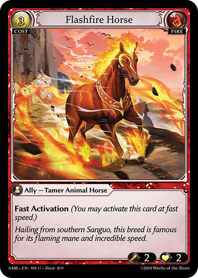 Flashfire Horse (104) [Mortal Ambition] | Webway Games