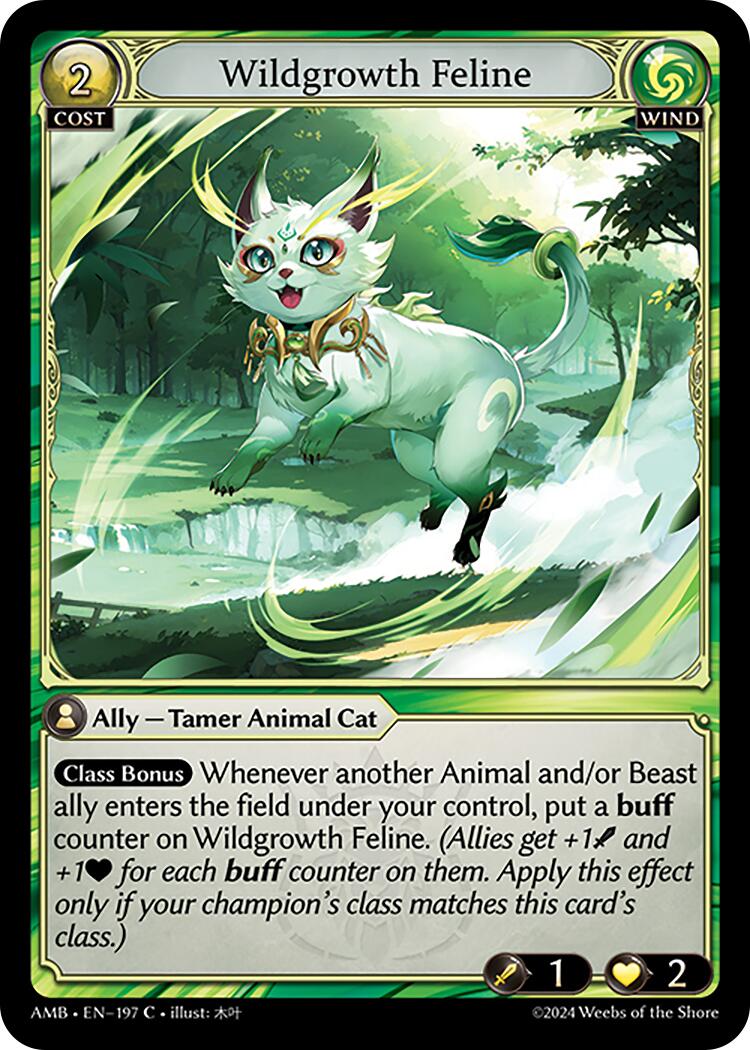 Wildgrowth Feline (197) [Mortal Ambition] | Webway Games