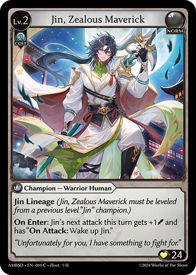 Jin, Zealous Maverick (004) [Mortal Ambition Starter Decks] | Webway Games