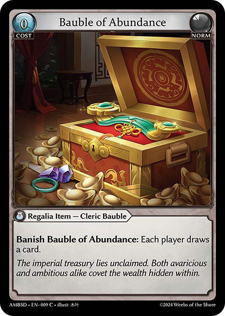 Bauble of Abundance (009) [Mortal Ambition Starter Decks] | Webway Games