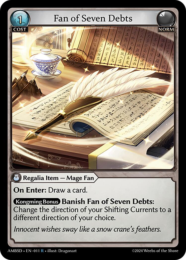 Fan of Seven Debts (011) [Mortal Ambition Starter Decks] | Webway Games