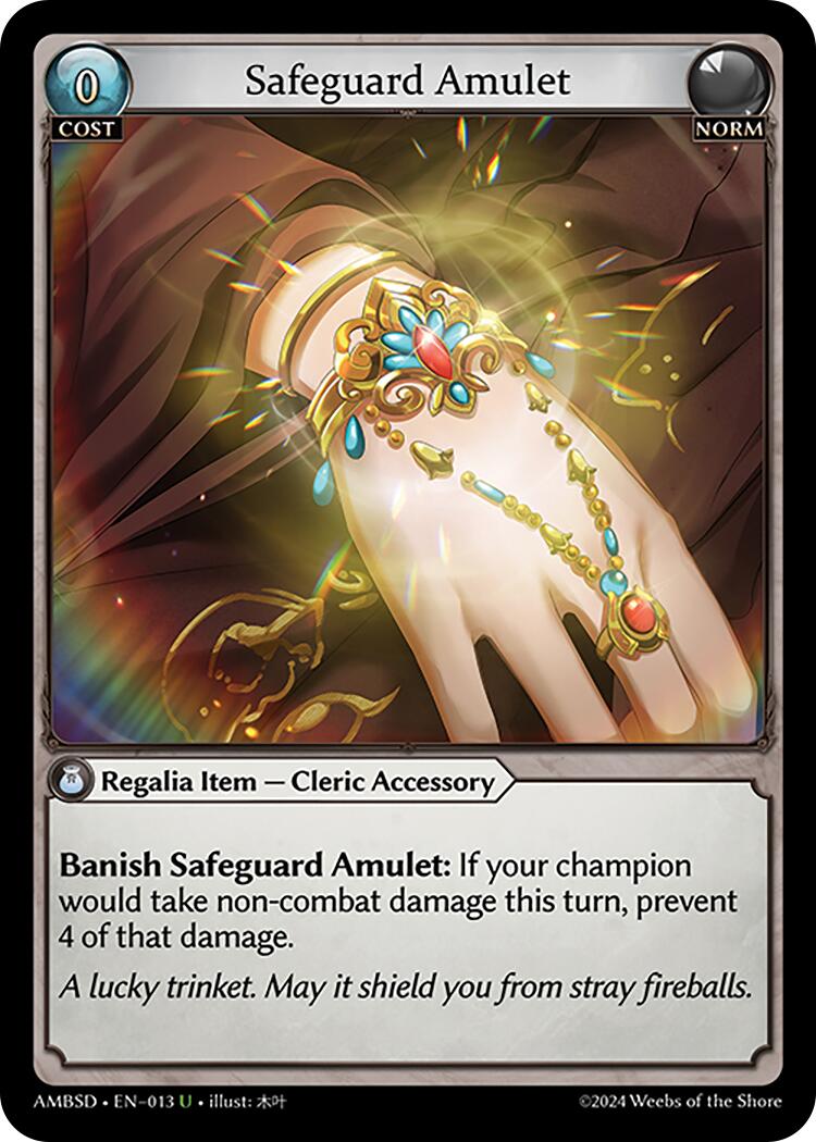 Safeguard Amulet (013) [Mortal Ambition Starter Decks] | Webway Games