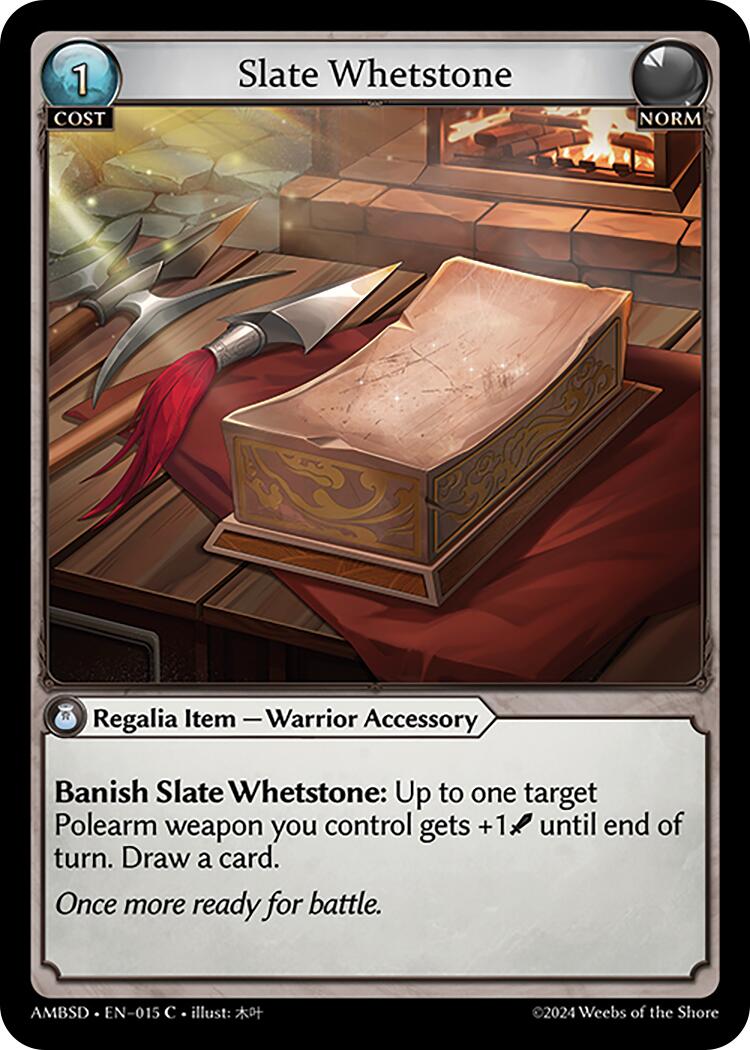 Slate Whetstone (015) [Mortal Ambition Starter Decks] | Webway Games