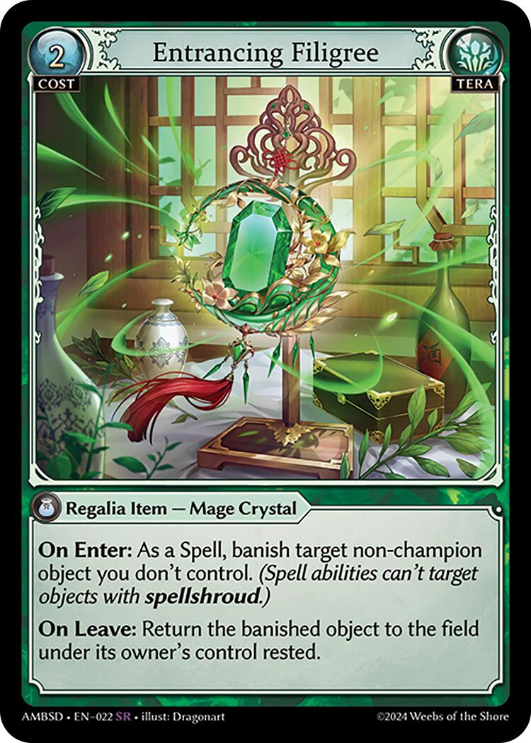 Entrancing Filigree (022) [Mortal Ambition Starter Decks] | Webway Games
