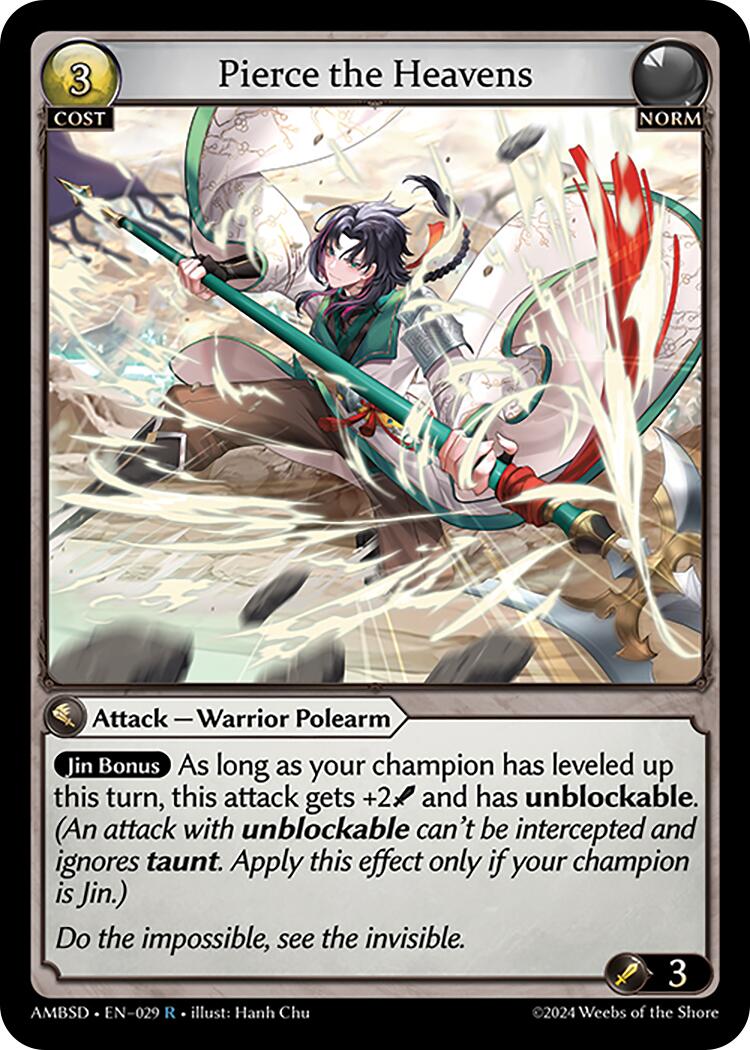 Pierce the Heavens (029) [Mortal Ambition Starter Decks] | Webway Games
