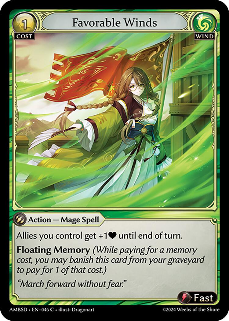Favorable Winds (046) [Mortal Ambition Starter Decks] | Webway Games