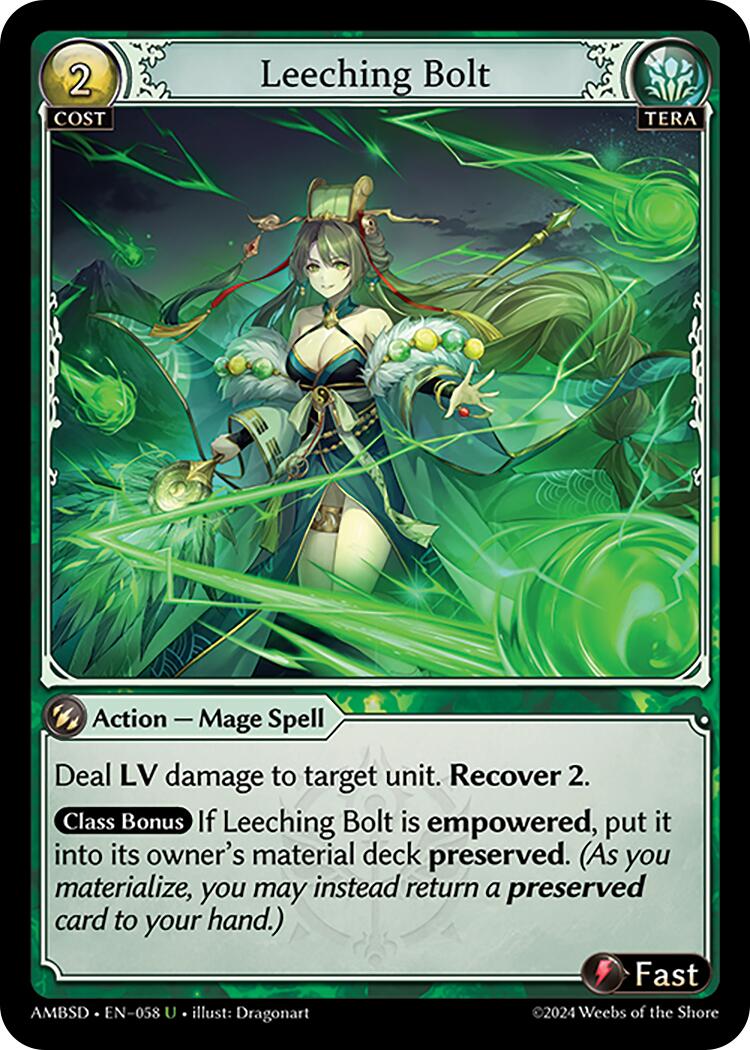 Leeching Bolt (058) [Mortal Ambition Starter Decks] | Webway Games