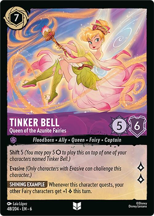 Tinker Bell - Queen of the Azurite Fairies (48/204) [Azurite Sea] | Webway Games