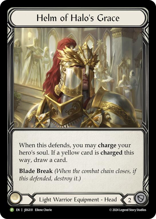 Helm of Halo's Grace [JDG031] (Promo)  Cold Foil | Webway Games
