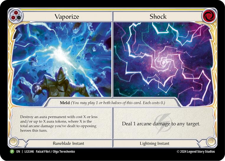 Vaporize // Shock [LGS346] (Promo)  Cold Foil | Webway Games