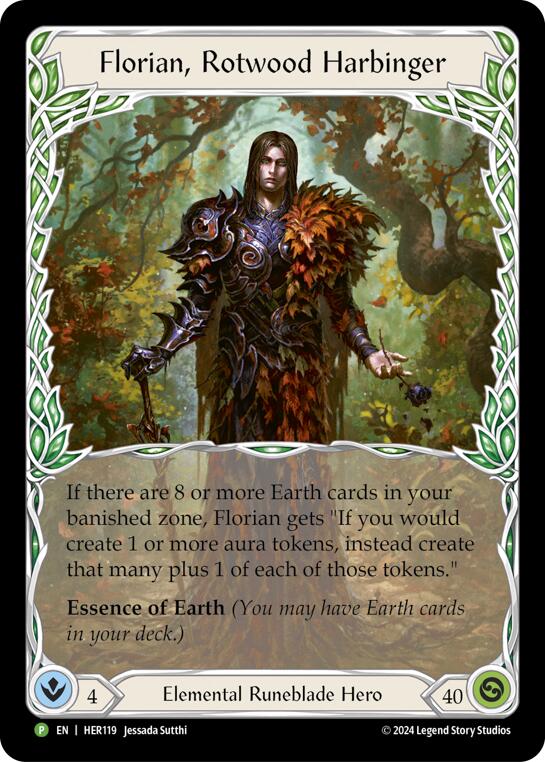 Florian, Rotwood Harbinger [HER119] (Promo)  Rainbow Foil | Webway Games