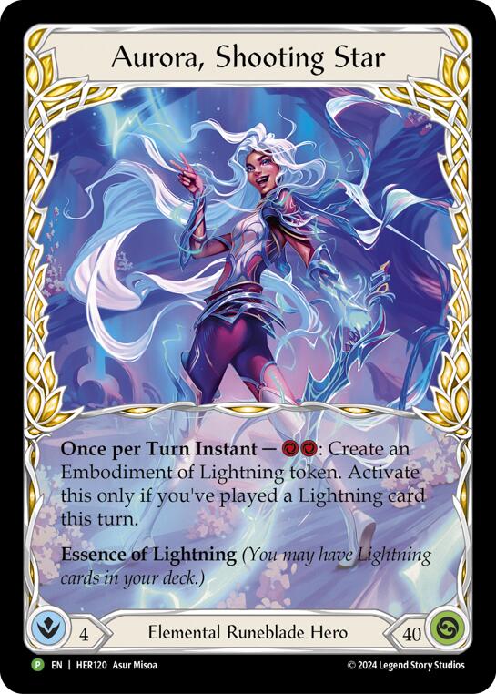 Aurora, Shooting Star [HER120] (Promo)  Rainbow Foil | Webway Games