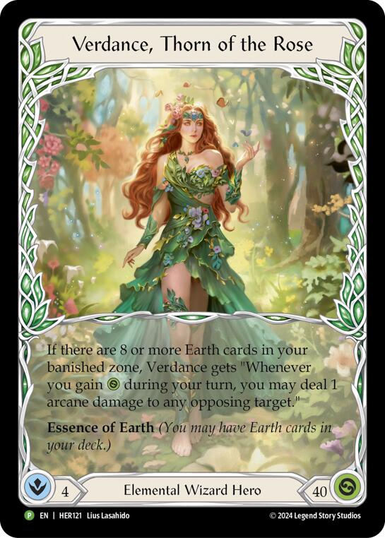 Verdance, Thorn of the Rose [HER121] (Promo)  Rainbow Foil | Webway Games