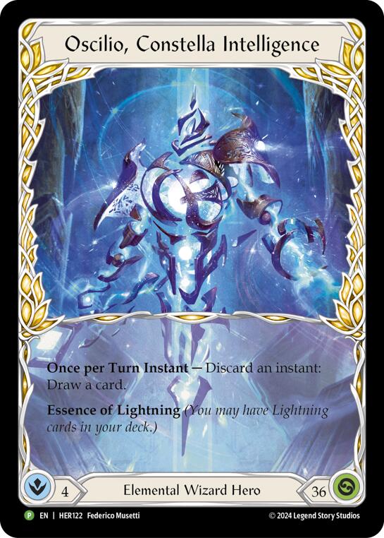 Oscilio, Constella Intelligence [HER122] (Promo)  Rainbow Foil | Webway Games