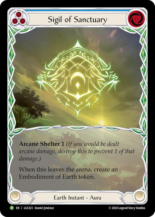 Sigil of Sanctuary (Extended Art) [LGS323] (Promo)  Rainbow Foil | Webway Games