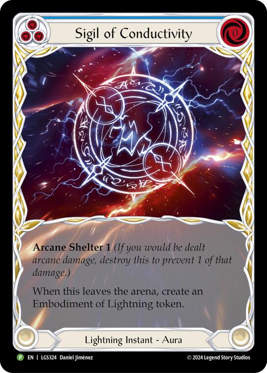 Sigil of Conductivity (Extended Art) [LGS324] (Promo)  Rainbow Foil | Webway Games