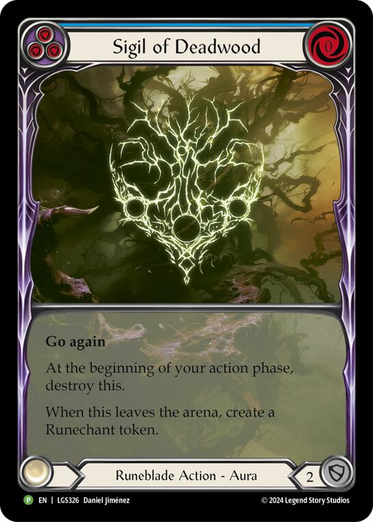 Sigil of Deadwood (Extended Art) [LGS326] (Promo)  Rainbow Foil | Webway Games