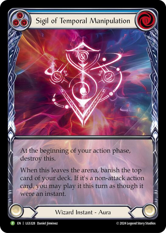 Sigil of Temporal Manipulation (Extended Art) [LGS328] (Promo)  Rainbow Foil | Webway Games