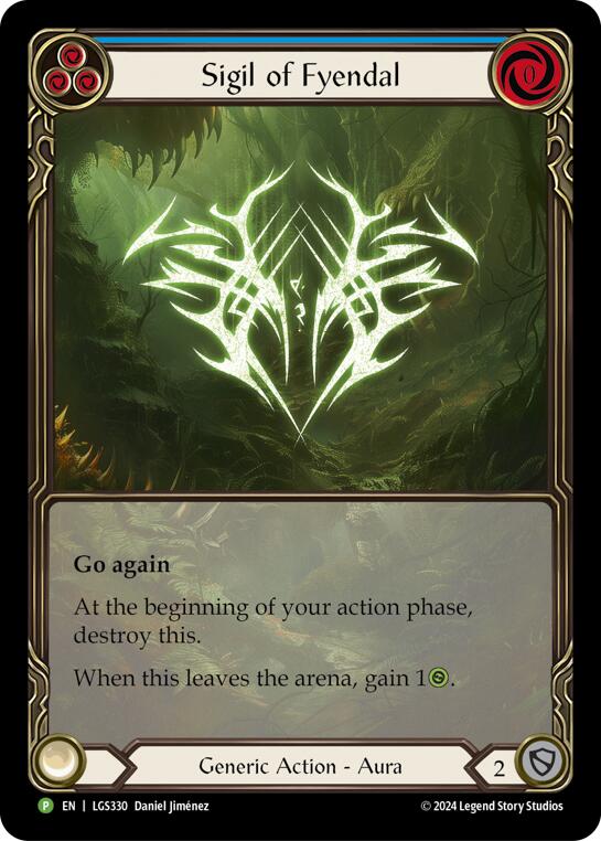 Sigil of Fyendal (Extended Art) [LGS330] (Promo)  Rainbow Foil | Webway Games