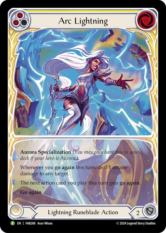 Arc Lightning (Extended Art) [FAB268] (Promo)  Rainbow Foil | Webway Games