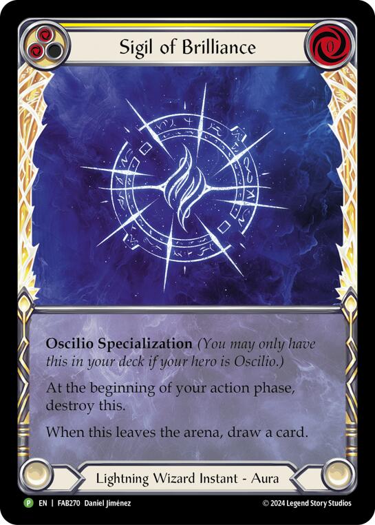 Sigil of Brilliance (Extended Art) [FAB270] (Promo)  Rainbow Foil | Webway Games