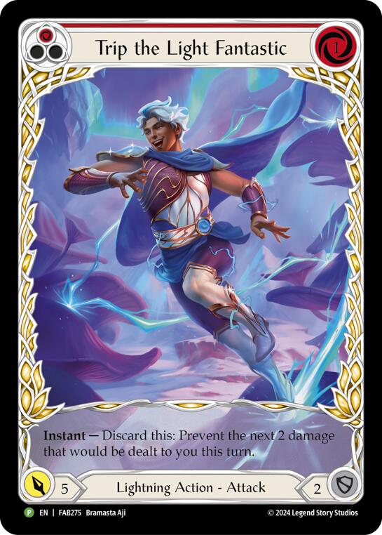 Trip the Light Fantastic (Red) (Extended Art) [FAB275] (Promo)  Rainbow Foil | Webway Games