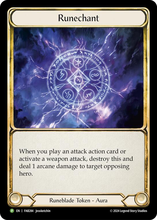 Runechant (Lightning) [FAB284] (Promo)  Cold Foil | Webway Games