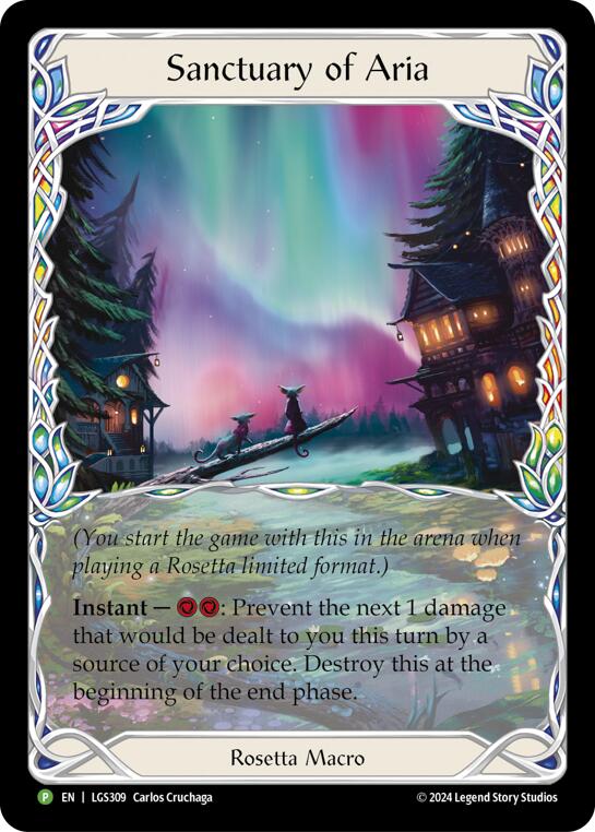 Sanctuary of Aria (Extended Art) [LGS309] (Promo)  Cold Foil | Webway Games