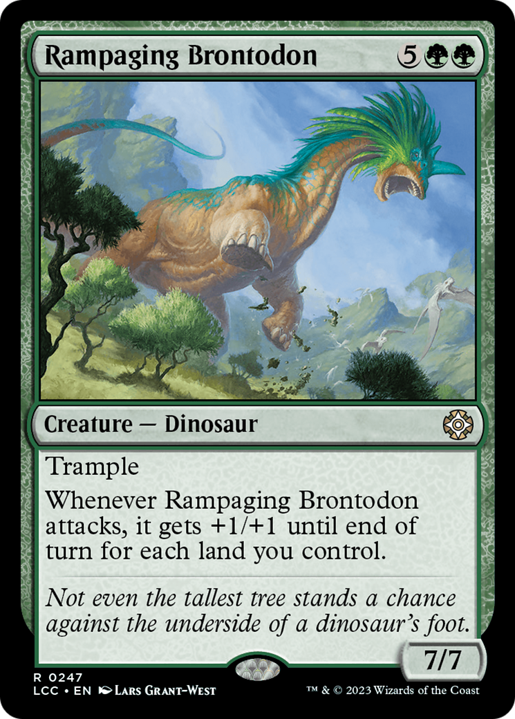 Rampaging Brontodon [The Lost Caverns of Ixalan Commander] | Webway Games