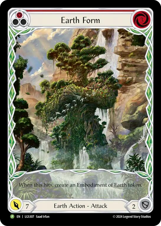Earth Form (Red) [LGS307] (Promo)  Rainbow Foil | Webway Games
