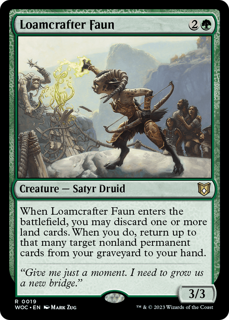 Loamcrafter Faun [Wilds of Eldraine Commander] | Webway Games