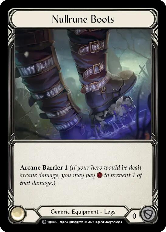 Nullrune Boots [1HB006] (History Pack 1 Bravo Blitz Deck) | Webway Games