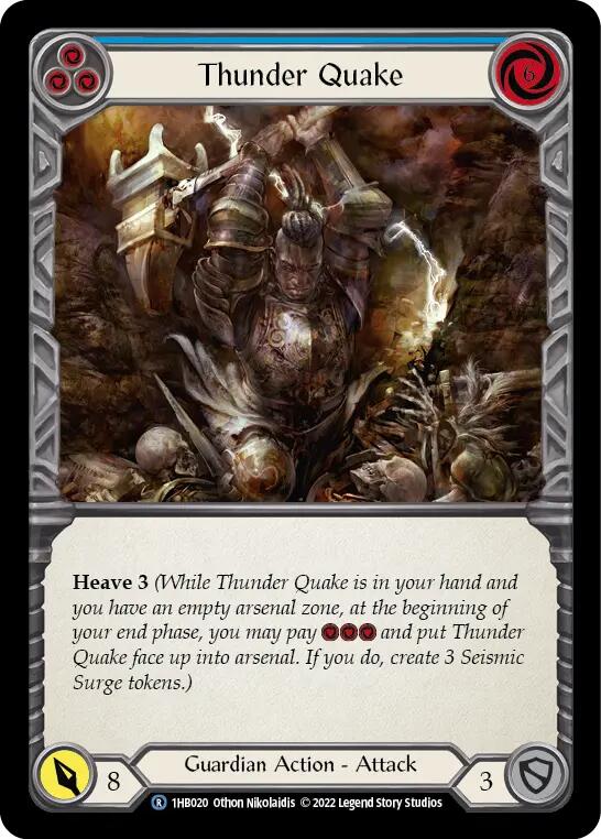 Thunder Quake (Blue) [1HB020] (History Pack 1 Bravo Blitz Deck) | Webway Games