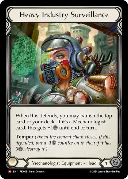 Heavy Industry Surveillance [AIO003] (Armory Deck: Dash)  Rainbow Foil | Webway Games