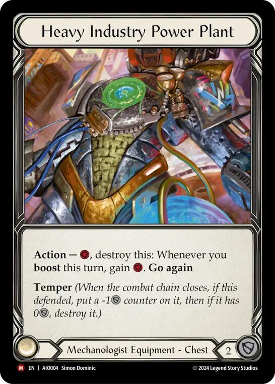 Heavy Industry Power Plant [AIO004] (Armory Deck: Dash)  Rainbow Foil | Webway Games
