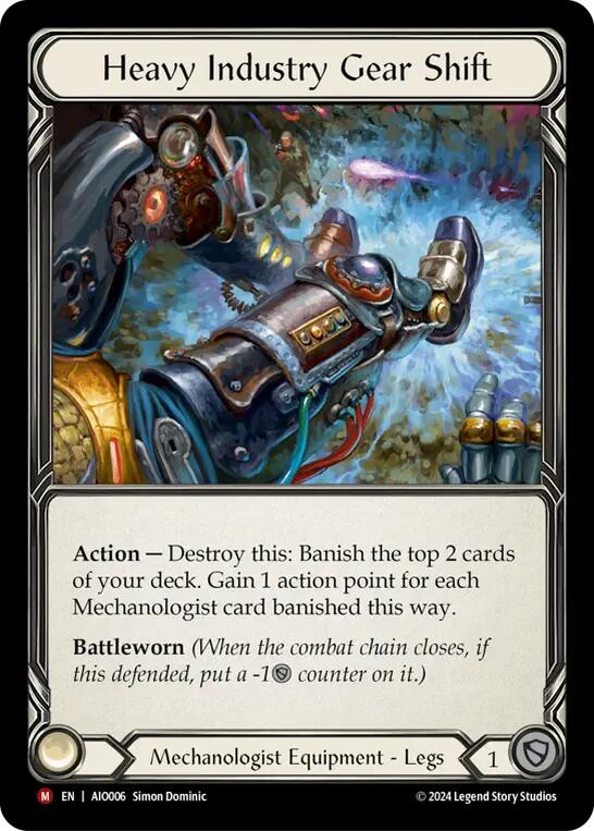 Heavy Industry Gear Shift [AIO006] (Armory Deck: Dash)  Rainbow Foil | Webway Games