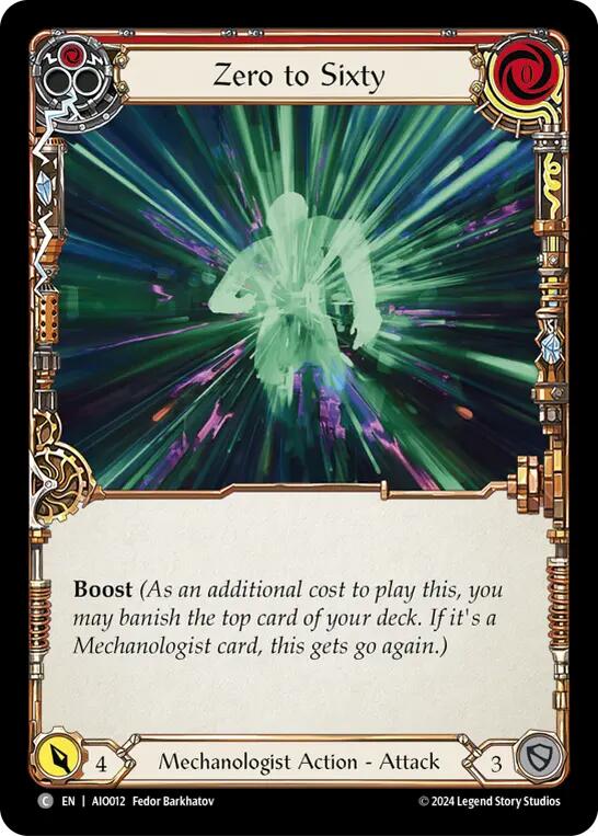 Zero to Sixty (Red) [AIO012] (Armory Deck: Dash) | Webway Games