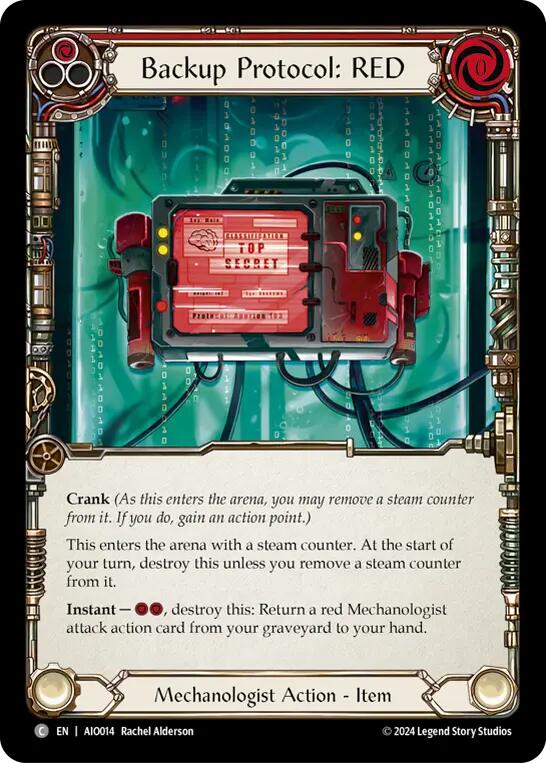 Backup Protocol: RED (Red) [AIO014] (Armory Deck: Dash) | Webway Games