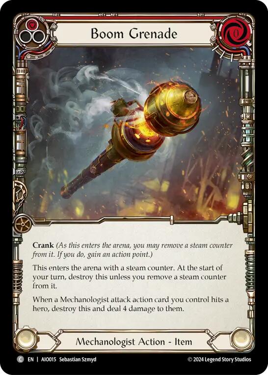 Boom Grenade (Red) [AIO015] (Armory Deck: Dash) | Webway Games