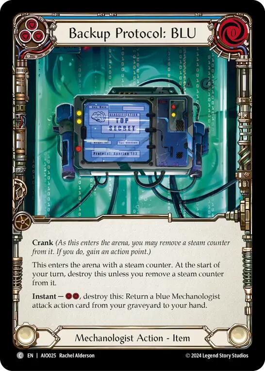 Backup Protocol: BLU (Blue) [AIO025] (Armory Deck: Dash) | Webway Games