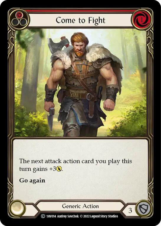 Come to Fight (Red) [1HV014] (Historic Pack 1 Blitz Deck Viserai) | Webway Games