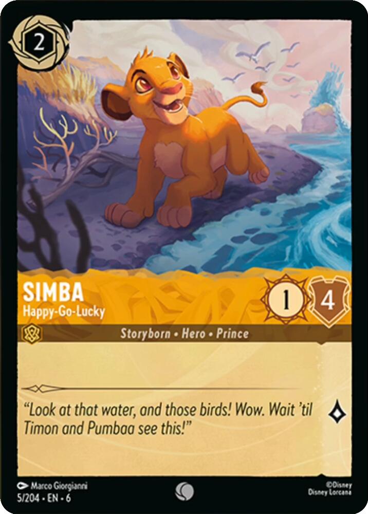 Simba - Happy-Go-Lucky (5/204) [Azurite Sea] | Webway Games