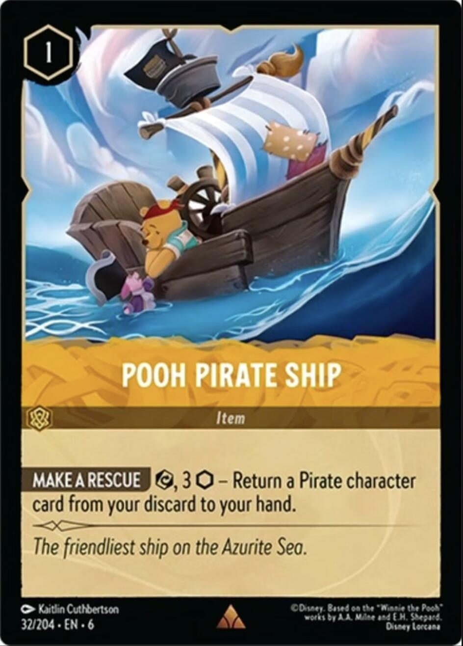 Pooh Pirate Ship (32/204) [Azurite Sea] | Webway Games