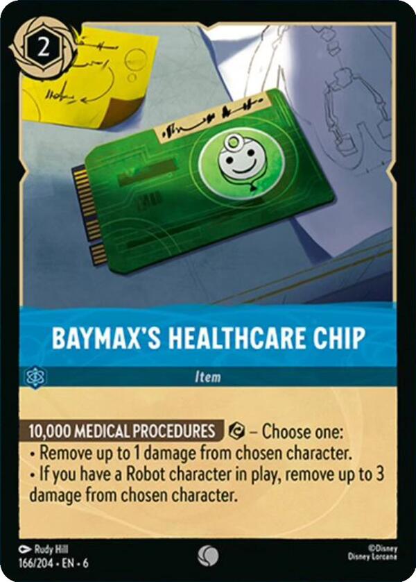 Baymax's Healthcare Chip (166/204) [Azurite Sea] | Webway Games