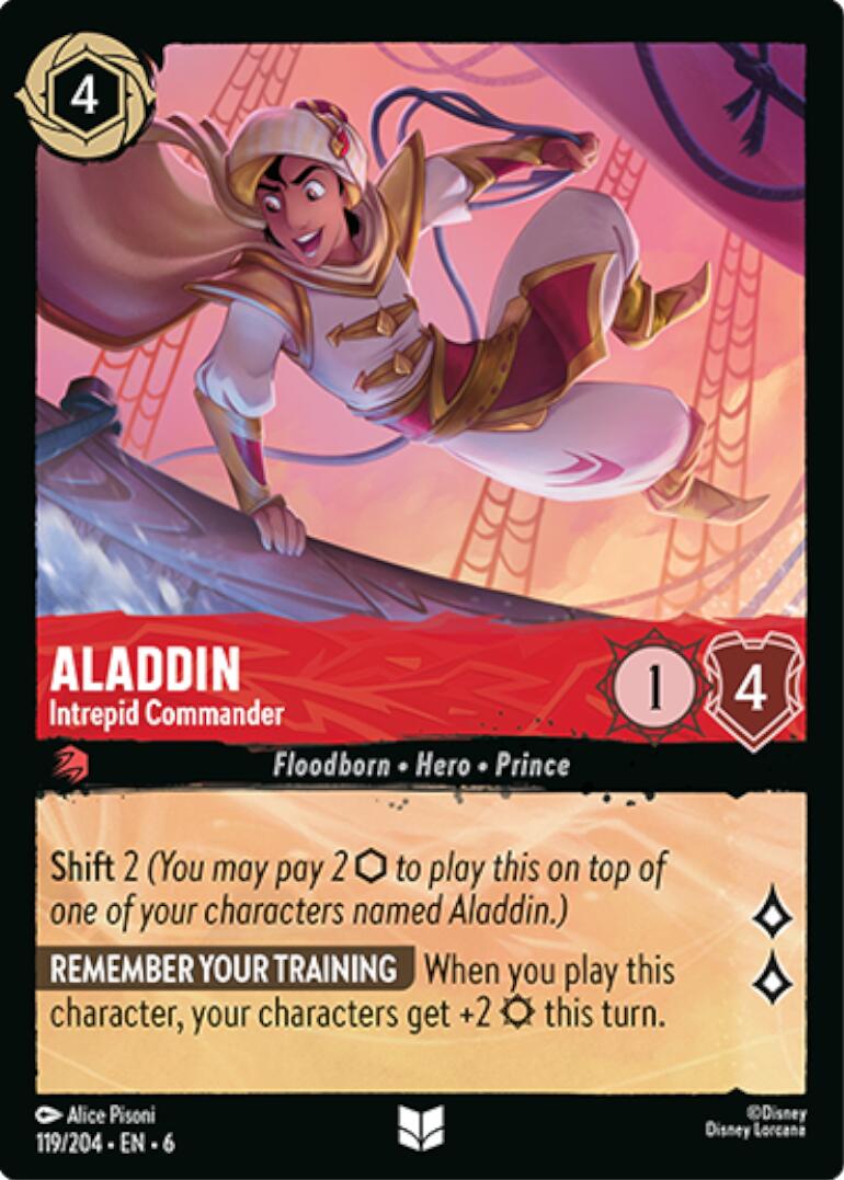 Aladdin - Intrepid Commander (119/204) [Azurite Sea] | Webway Games