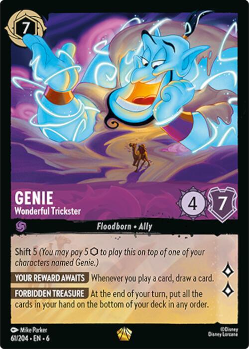 Genie - Wonderful Trickster (61/204) [Azurite Sea] | Webway Games