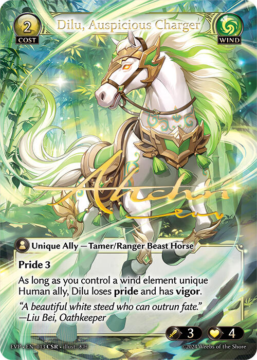 Dilu, Auspicious Charger (CSR) (13) [Mortal Ambition] | Webway Games