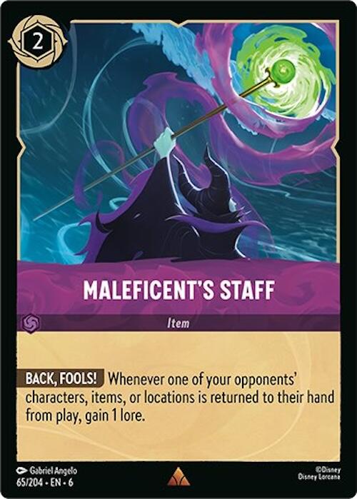 Maleficent's Staff (65/204) [Azurite Sea] | Webway Games